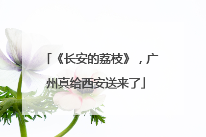 《长安的荔枝》，广州真给西安送来了