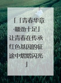 「青春华章·赣劲十足」让青春在传承红色基因的征途中熠熠闪光