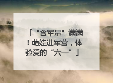 “含军量”满满！萌娃进军营，体验爱的“六一”
