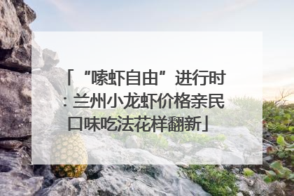 “嗦虾自由”进行时：兰州小龙虾价格亲民口味吃法花样翻新