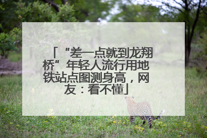 “差一点就到龙翔桥”年轻人流行用地铁站点图测身高，网友：看不懂
