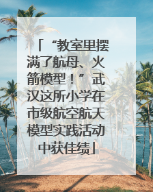 “教室里摆满了航母、火箭模型！”武汉这所小学在市级航空航天模型实践活动中获佳绩