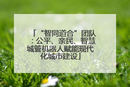 “智同道合”团队：公平、亲民、智慧城管机器人赋能现代化城市建设