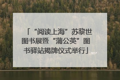 “阅读上海”苏黎世图书展暨“蒲公英”图书驿站揭牌仪式举行