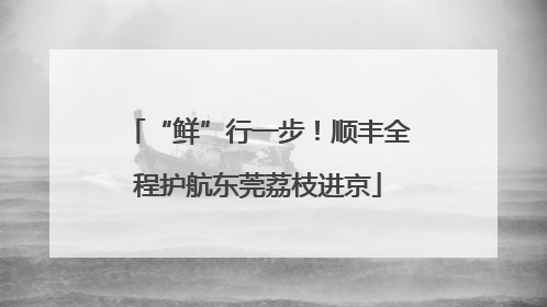 “鲜”行一步！顺丰全程护航东莞荔枝进京