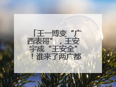 王一博变“广西表哥”，王安宇成“王安全”！谁来了两广都得“腌入味”