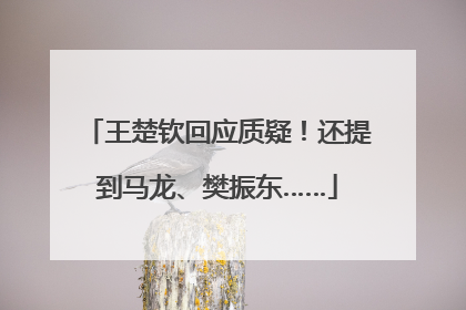 王楚钦回应质疑！还提到马龙、樊振东……