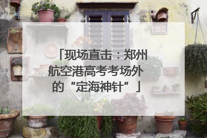 现场直击：郑州航空港高考考场外的“定海神针”