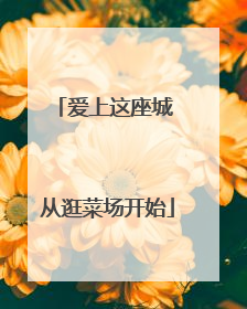 爱上这座城 从逛菜场开始
