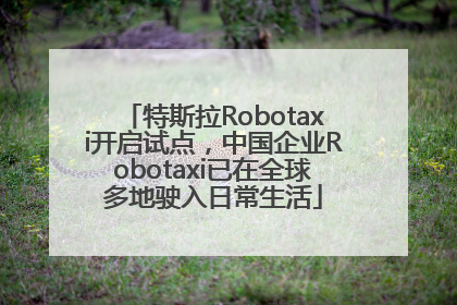 特斯拉Robotaxi开启试点，中国企业Robotaxi已在全球多地驶入日常生活