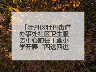 牡丹区牡丹街道办事处社区卫生服务中心前往丁堂小学开展“四送四进四提升”及无烟日宣传活动
