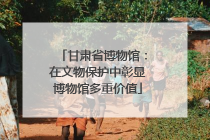 甘肃省博物馆：在文物保护中彰显博物馆多重价值