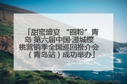 甜蜜盛宴 “圈粉”青岛 第六届中国·澄城樱桃营销季全国巡回推介会（青岛站）成功举办