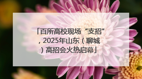 百所高校现场“支招”，2025年山东（聊城）高招会火热启幕