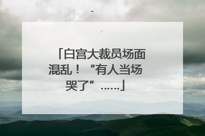 白宫大裁员场面混乱！“有人当场哭了”……