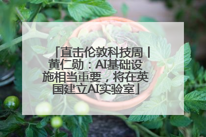 直击伦敦科技周丨黄仁勋：AI基础设施相当重要，将在英国建立AI实验室