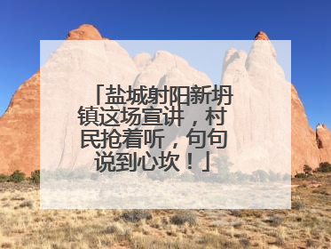 盐城射阳新坍镇这场宣讲，村民抢着听，句句说到心坎！