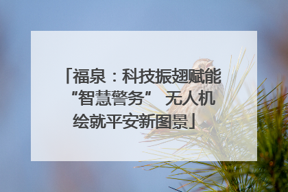 福泉：科技振翅赋能“智慧警务” 无人机绘就平安新图景