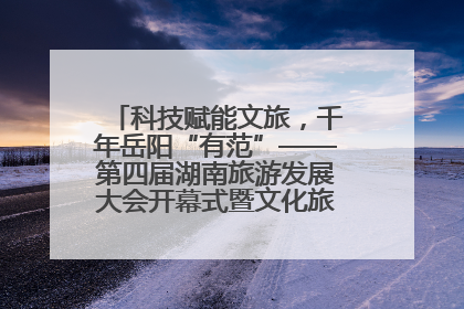 科技赋能文旅，千年岳阳“有范”——第四届湖南旅游发展大会开幕式暨文化旅游推介会侧记