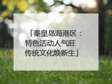 秦皇岛海港区：特色活动人气旺 传统文化焕新生