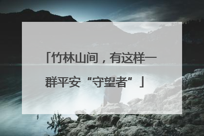 竹林山间，有这样一群平安“守望者”