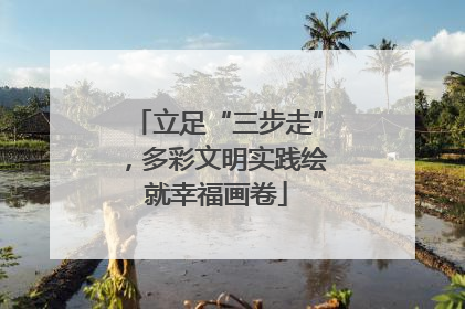 立足“三步走”，多彩文明实践绘就幸福画卷