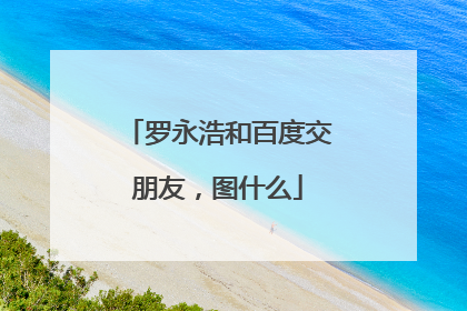 罗永浩和百度交朋友，图什么