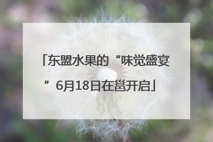 东盟水果的“味觉盛宴”6月18日在邕开启