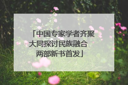 中国专家学者齐聚大同探讨民族融合 两部新书首发