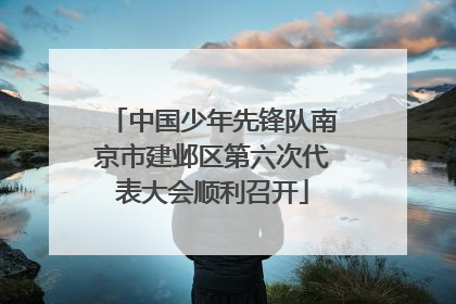中国少年先锋队南京市建邺区第六次代表大会顺利召开