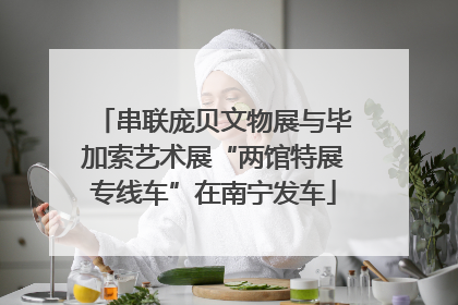 串联庞贝文物展与毕加索艺术展“两馆特展专线车”在南宁发车