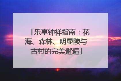 乐享钟祥指南：花海、森林、明显陵与古村的完美邂逅