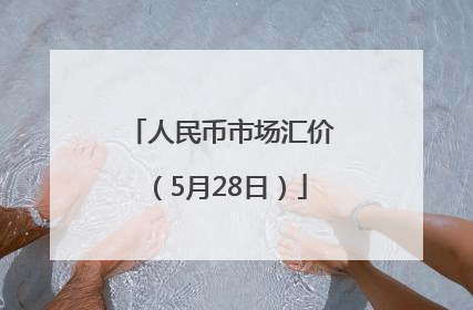 人民币市场汇价（5月28日）