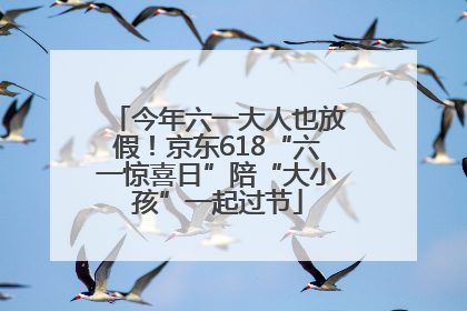 今年六一大人也放假！京东618“六一惊喜日”陪“大小孩”一起过节