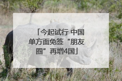 今起试行 中国单方面免签“朋友圈”再增4国