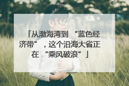 从渤海湾到 “蓝色经济带”，这个沿海大省正在 “乘风破浪”