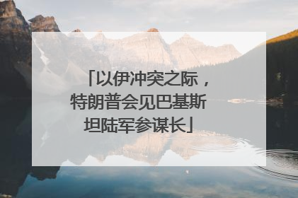 以伊冲突之际，特朗普会见巴基斯坦陆军参谋长