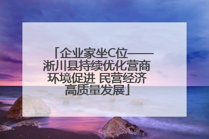 企业家坐C位——淅川县持续优化营商环境促进 民营经济高质量发展
