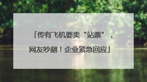 传有飞机要卖“站票”，网友吵翻！企业紧急回应