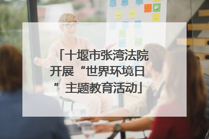 十堰市张湾法院开展“世界环境日”主题教育活动