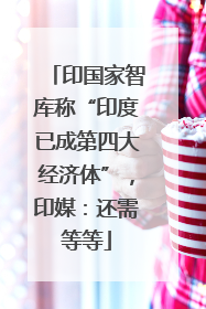 印国家智库称“印度已成第四大经济体”，印媒：还需等等
