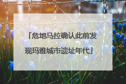 危地马拉确认此前发现玛雅城市遗址年代
