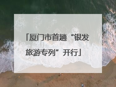 厦门市首趟“银发旅游专列”开行
