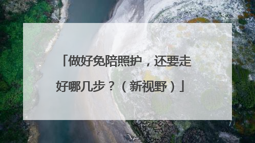 做好免陪照护，还要走好哪几步？（新视野）