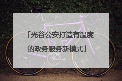 光谷公安打造有温度的政务服务新模式