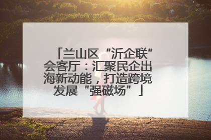 兰山区“沂企联”会客厅：汇聚民企出海新动能，打造跨境发展“强磁场”