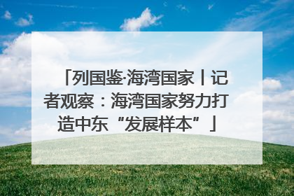 列国鉴·海湾国家丨记者观察：海湾国家努力打造中东“发展样本”