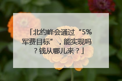 北约峰会通过“5%军费目标”，能实现吗？钱从哪儿来？