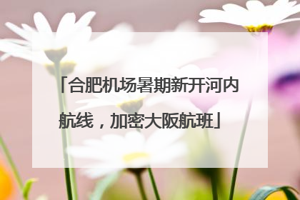 合肥机场暑期新开河内航线，加密大阪航班
