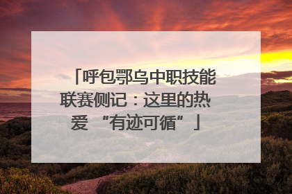 呼包鄂乌中职技能联赛侧记：这里的热爱 “有迹可循”
